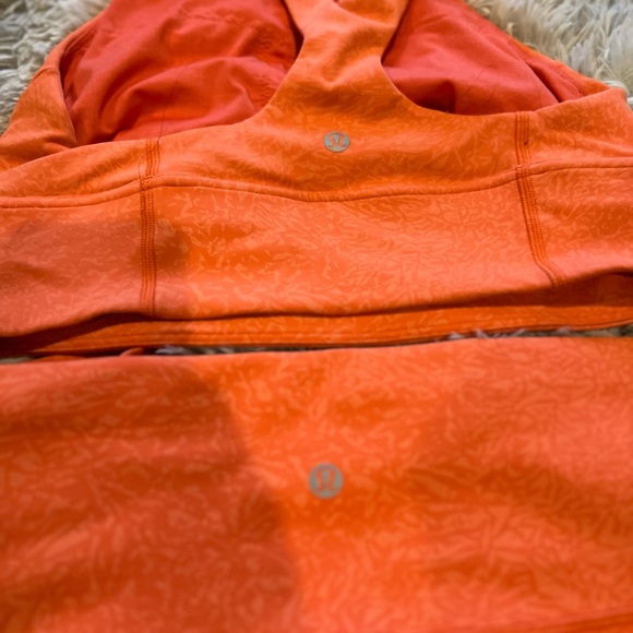 Lululemon orange set size 8 - Picture 6 of 7